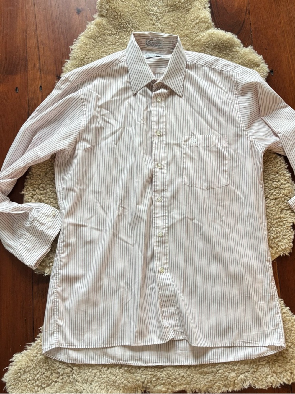 Vintage Christian Dior Men’s Shirt Pinstripe